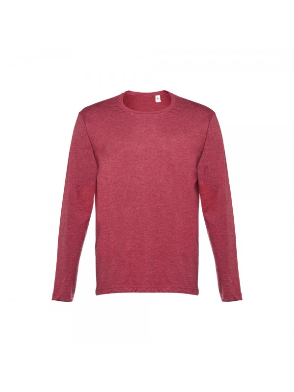 THC BUCHAREST. T-shirt a manica lunga da uomo - Rosso mélange THC BUCHAREST. T-shirt a manica lunga da uomo - Rosso mélange