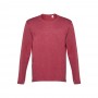 THC BUCHAREST. T-shirt a manica lunga da uomo - Rosso mélange