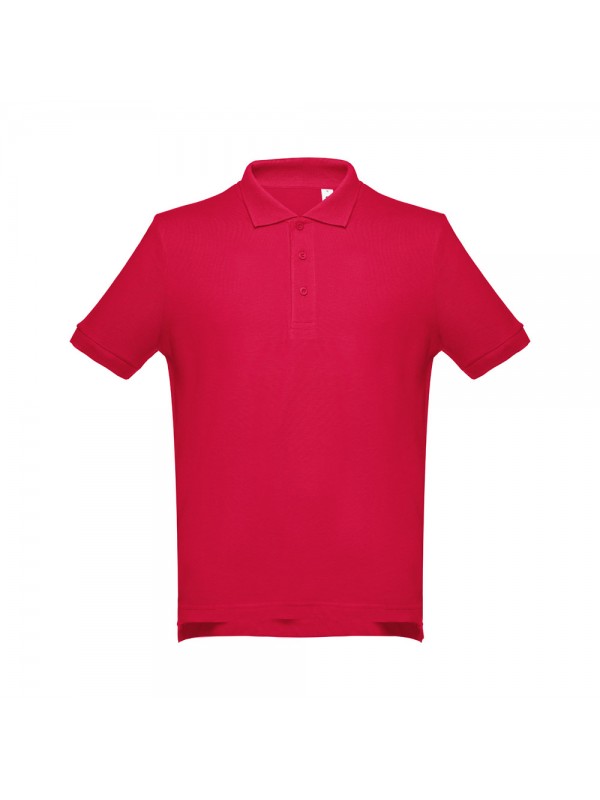THC ADAM. Polo da uomo in cotone a maniche corte - Rosso THC ADAM. Polo da uomo in cotone a maniche corte - Rosso
