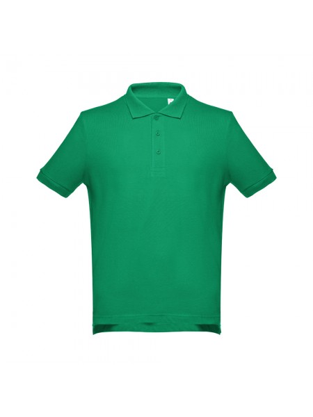 THC ADAM. Polo da uomo in cotone a maniche corte - Verde THC ADAM. Polo da uomo in cotone a maniche corte - Verde