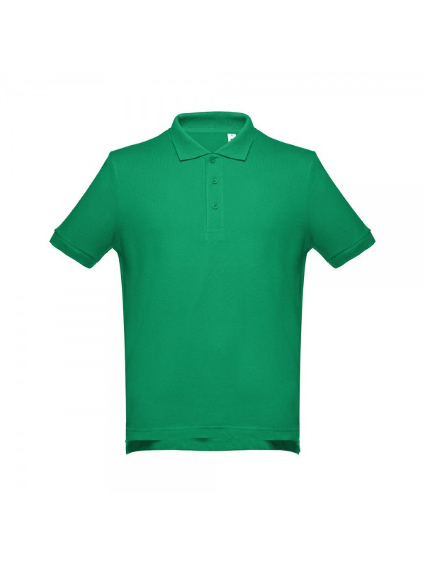 THC ADAM. Polo da uomo in cotone a maniche corte - Verde THC ADAM. Polo da uomo in cotone a maniche corte - Verde