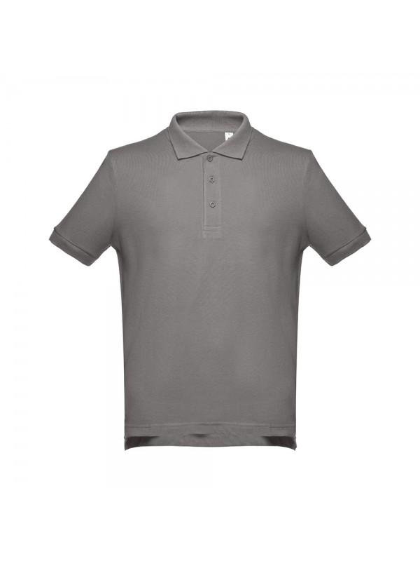 THC ADAM. Polo da uomo in cotone a maniche corte - Grigio THC ADAM. Polo da uomo in cotone a maniche corte - Grigio