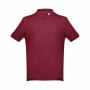 THC ADAM. Polo da uomo in cotone a maniche corte - Bordeaux