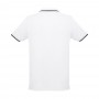 THC ROME WH. Polo da uomo in cotone bicolore. colore bianco - Bianco