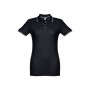 THC ROME WOMEN. Polo "slim fit" da donna - Nero