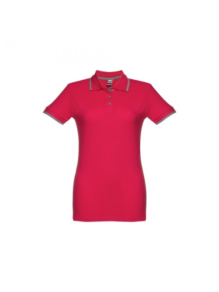 THC ROME WOMEN. Polo "slim fit" da donna - Rosso THC ROME WOMEN. Polo "slim fit" da donna - Rosso