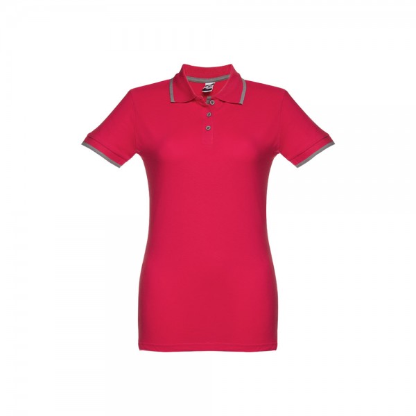 THC ROME WOMEN. Polo "slim fit" da donna - Rosso