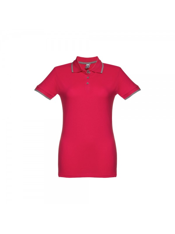 THC ROME WOMEN. Polo "slim fit" da donna - Rosso THC ROME WOMEN. Polo "slim fit" da donna - Rosso