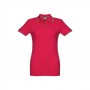THC ROME WOMEN. Polo "slim fit" da donna - Rosso