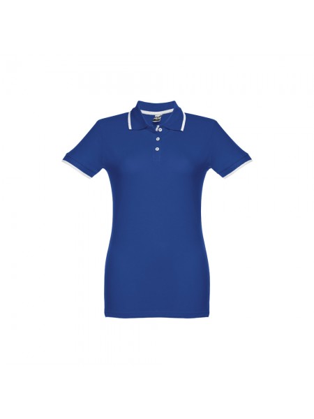 THC ROME WOMEN. Polo "slim fit" da donna - Blu reale THC ROME WOMEN. Polo "slim fit" da donna - Blu reale