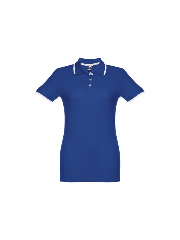 THC ROME WOMEN. Polo "slim fit" da donna - Blu reale THC ROME WOMEN. Polo "slim fit" da donna - Blu reale