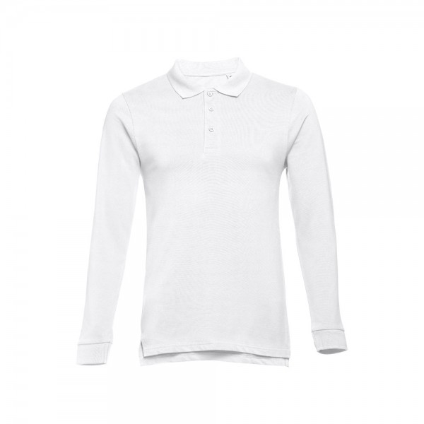 THC BERN WH 3XL. Polo a manica lunga da uomo - Bianco