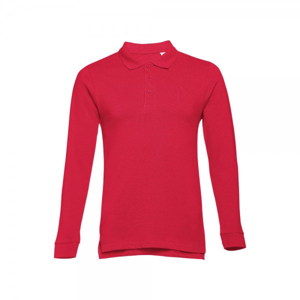 THC BERN 3XL. Polo a manica lunga da uomo - Rosso