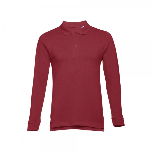THC BERN 3XL. Polo a manica lunga da uomo - Bordeaux