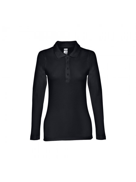 THC BERN WOMEN. Polo a manica lunga da donna - Nero THC BERN WOMEN. Polo a manica lunga da donna - Nero
