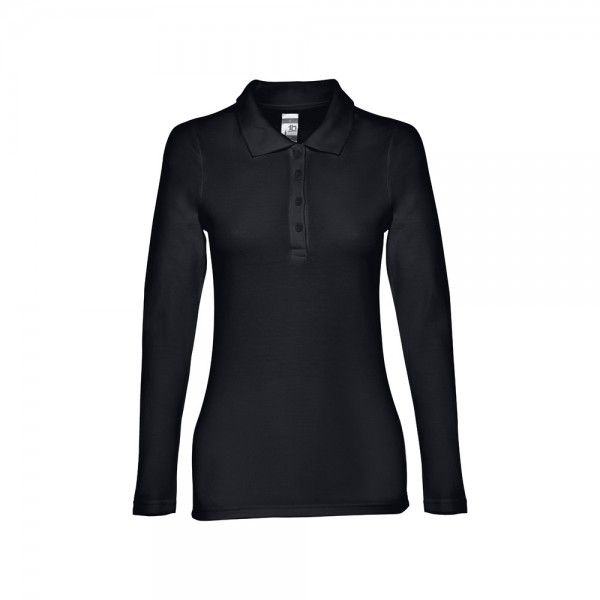 THC BERN WOMEN. Polo a manica lunga da donna - Nero