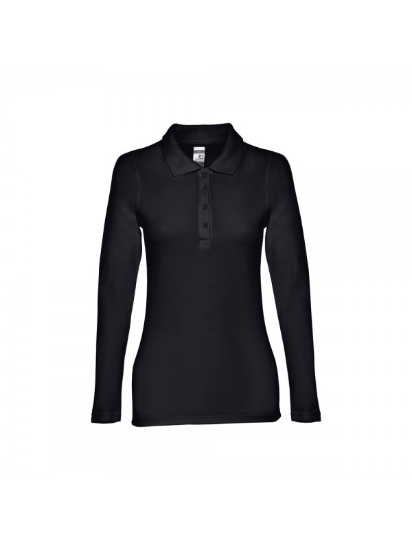 THC BERN WOMEN. Polo a manica lunga da donna - Nero THC BERN WOMEN. Polo a manica lunga da donna - Nero