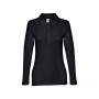 THC BERN WOMEN. Polo a manica lunga da donna - Nero