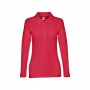 THC BERN WOMEN. Polo a manica lunga da donna - Rosso