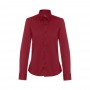 THC PARIS WOMEN. Camicia in popeline a maniche lunghe da donna - Bordeaux
