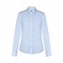 THC PARIS WOMEN. Camicia in popeline a maniche lunghe da donna - Azzurro