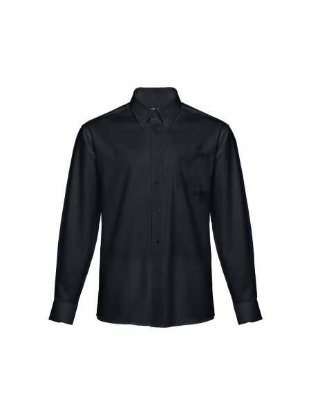 THC TOKYO. Camicia oxford da uomo a maniche lunghe - Nero THC TOKYO. Camicia oxford da uomo a maniche lunghe - Nero