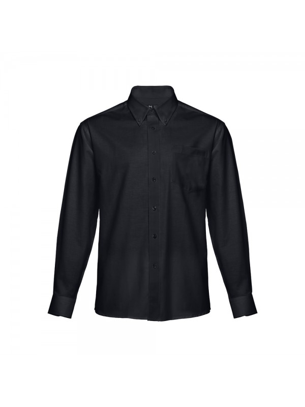 THC TOKYO. Camicia oxford da uomo a maniche lunghe - Nero THC TOKYO. Camicia oxford da uomo a maniche lunghe - Nero