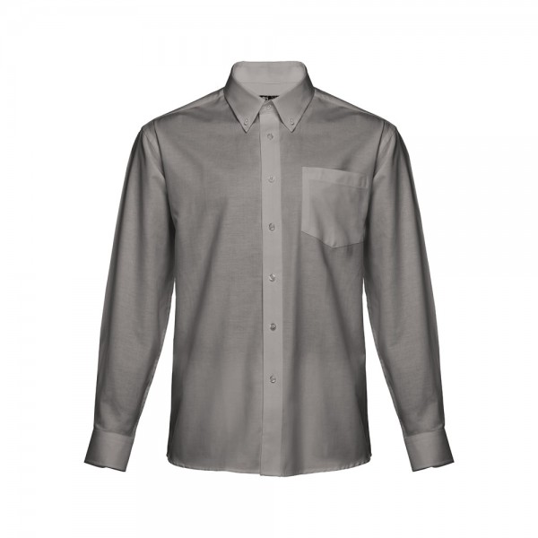 THC TOKYO. Camicia oxford da uomo a maniche lunghe - Grigio