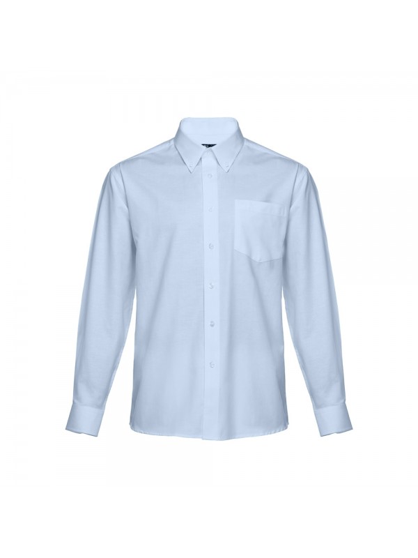 THC TOKYO. Camicia oxford da uomo a maniche lunghe - Azzurro THC TOKYO. Camicia oxford da uomo a maniche lunghe - Azzurro