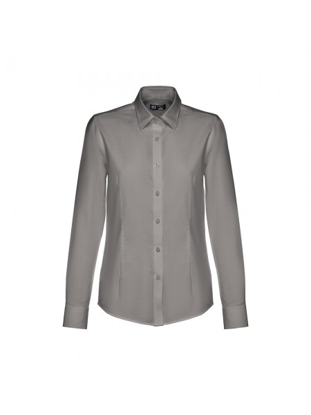 THC TOKYO WOMEN. Camicia oxford a maniche lunghe da donna - Grigio THC TOKYO WOMEN. Camicia oxford a maniche lunghe da donna - Grigio