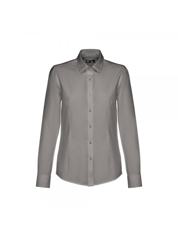 THC TOKYO WOMEN. Camicia oxford a maniche lunghe da donna - Grigio THC TOKYO WOMEN. Camicia oxford a maniche lunghe da donna - Grigio