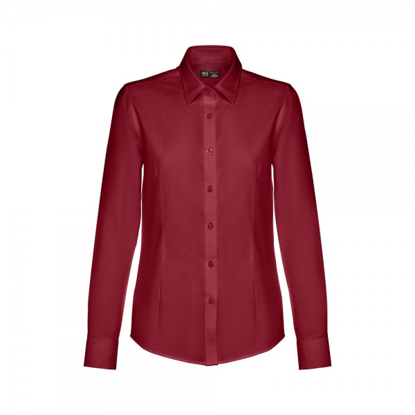 THC TOKYO WOMEN. Camicia oxford a maniche lunghe da donna - Bordeaux