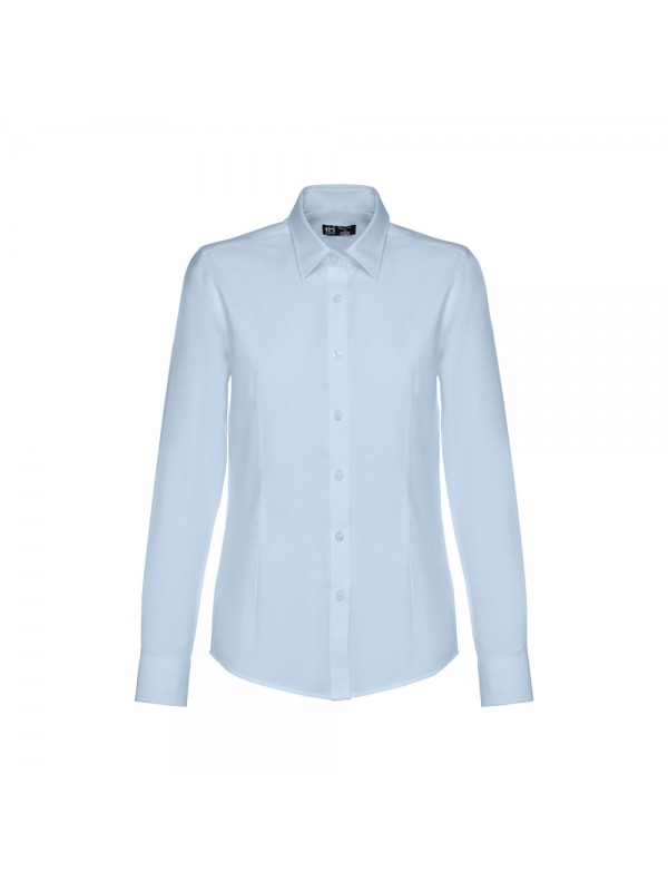 THC TOKYO WOMEN. Camicia oxford a maniche lunghe da donna - Azzurro THC TOKYO WOMEN. Camicia oxford a maniche lunghe da donna - Azzurro