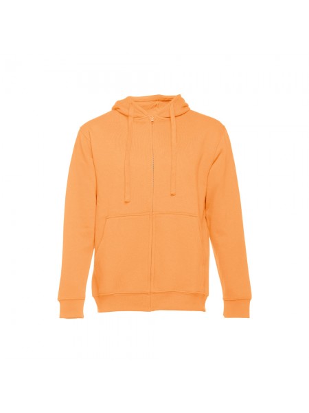 THC AMSTERDAM. Felpa da uomo in cotone e poliestere - Arancione corallo THC AMSTERDAM. Felpa da uomo in cotone e poliestere - Arancione corallo