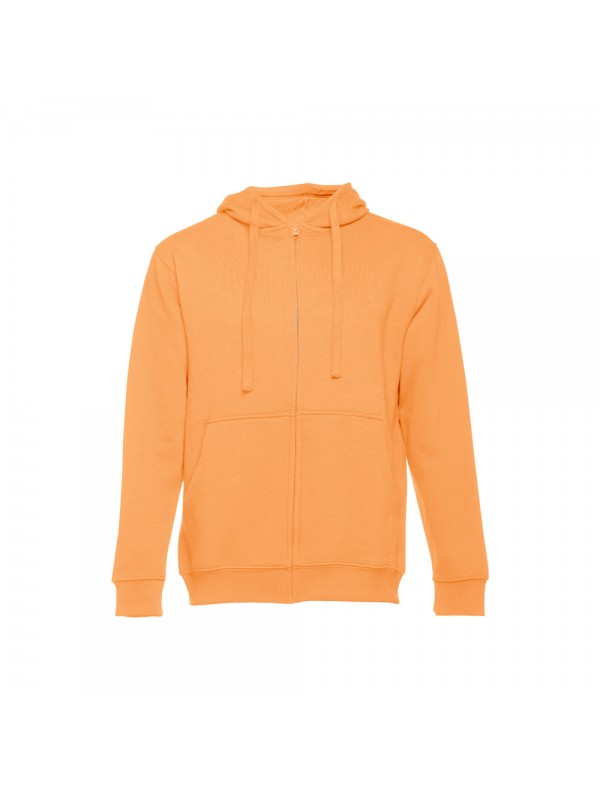 THC AMSTERDAM. Felpa da uomo in cotone e poliestere - Arancione corallo THC AMSTERDAM. Felpa da uomo in cotone e poliestere - Arancione corallo