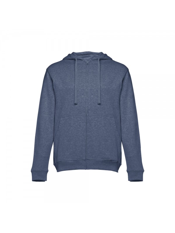 THC AMSTERDAM. Felpa da uomo in cotone e poliestere - Blu mélange THC AMSTERDAM. Felpa da uomo in cotone e poliestere - Blu mélange