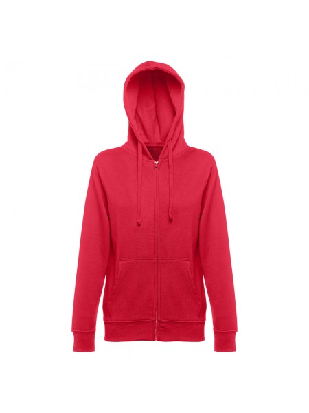 THC AMSTERDAM WOMEN. Felpa da donna in cotone e poliestere - Rosso THC AMSTERDAM WOMEN. Felpa da donna in cotone e poliestere - Rosso