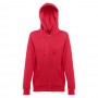 THC AMSTERDAM WOMEN. Felpa da donna in cotone e poliestere - Rosso