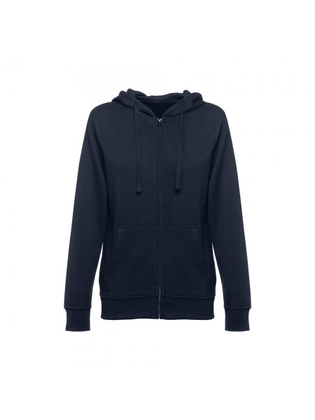 THC AMSTERDAM WOMEN. Felpa da donna in cotone e poliestere - Blu scuro THC AMSTERDAM WOMEN. Felpa da donna in cotone e poliestere - Blu scuro