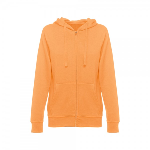 THC AMSTERDAM WOMEN. Felpa da donna in cotone e poliestere - Arancione corallo