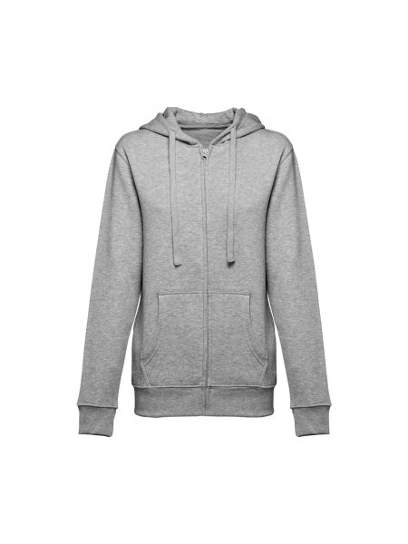 THC AMSTERDAM WOMEN. Felpa da donna in cotone e poliestere - Grigio chiaro mélange THC AMSTERDAM WOMEN. Felpa da donna in cotone e poliestere - Grigio chiaro mélange