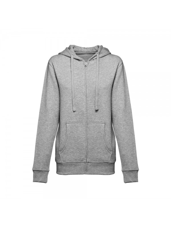 THC AMSTERDAM WOMEN. Felpa da donna in cotone e poliestere - Grigio chiaro mélange THC AMSTERDAM WOMEN. Felpa da donna in cotone e poliestere - Grigio chiaro mélange