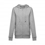 THC AMSTERDAM WOMEN. Felpa da donna in cotone e poliestere - Grigio chiaro mélange