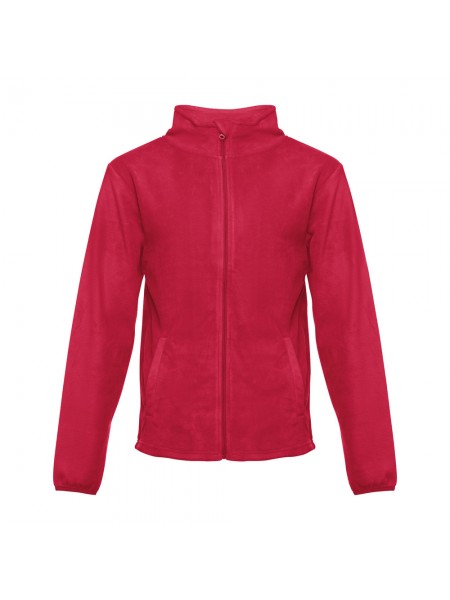THC HELSINKI. Giacca in pile da uomo in poliestere - Rosso THC HELSINKI. Giacca in pile da uomo in poliestere - Rosso