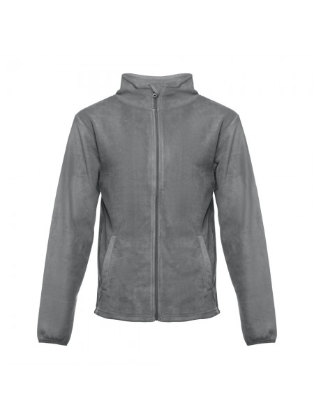 THC HELSINKI. Giacca in pile da uomo in poliestere - Grigio THC HELSINKI. Giacca in pile da uomo in poliestere - Grigio