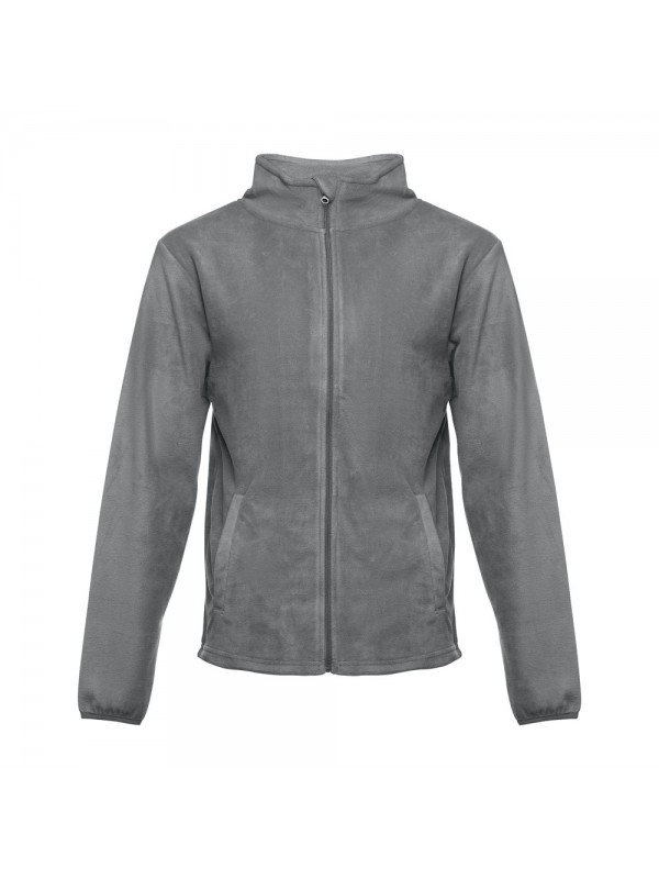 THC HELSINKI. Giacca in pile da uomo in poliestere - Grigio THC HELSINKI. Giacca in pile da uomo in poliestere - Grigio