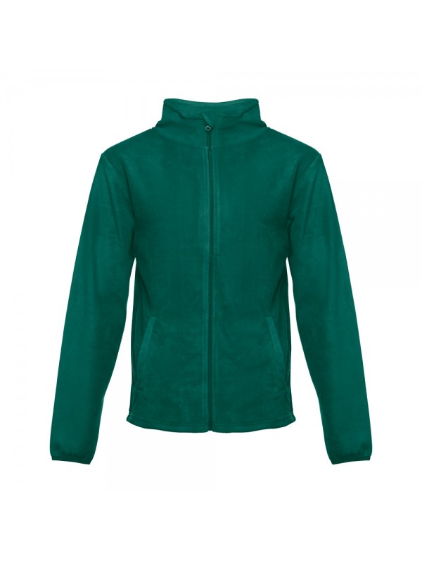THC HELSINKI. Giacca in pile da uomo in poliestere - Verde scuro THC HELSINKI. Giacca in pile da uomo in poliestere - Verde scuro
