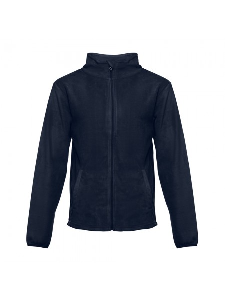 THC HELSINKI. Giacca in pile da uomo in poliestere - Blu scuro THC HELSINKI. Giacca in pile da uomo in poliestere - Blu scuro