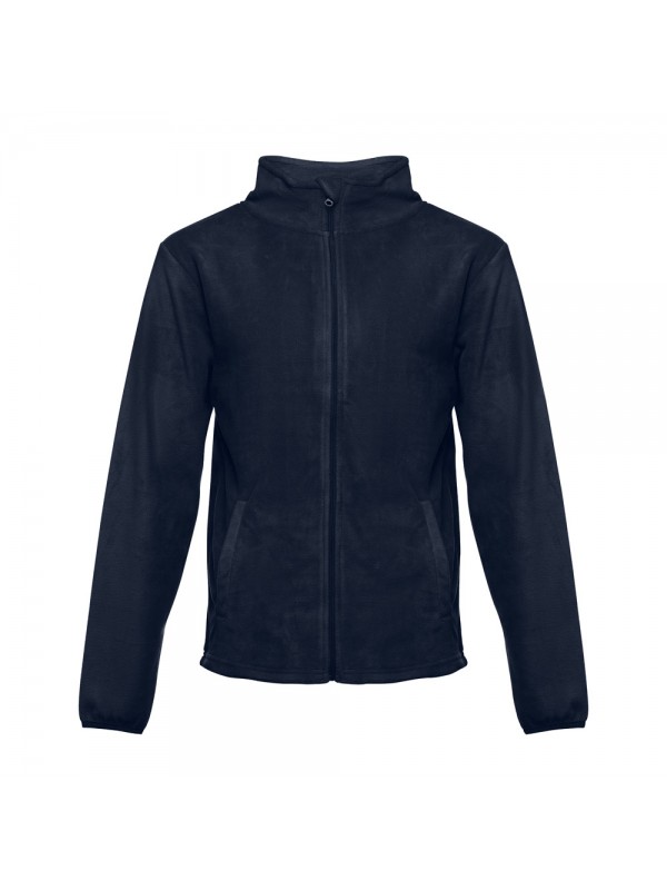 THC HELSINKI. Giacca in pile da uomo in poliestere - Blu scuro THC HELSINKI. Giacca in pile da uomo in poliestere - Blu scuro