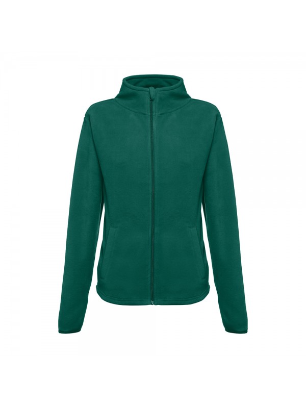 THC HELSINKI WOMEN. Giacca in pile sfiancata in poliestere da donna - Verde scuro THC HELSINKI WOMEN. Giacca in pile sfiancata in poliestere da donna - Verde scuro